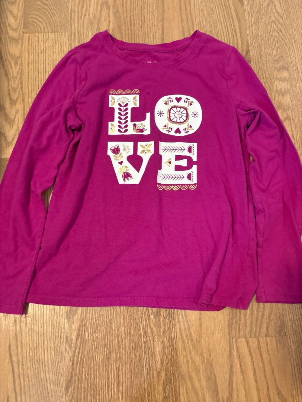 LOVE purple shirt by Cat and Jack size 8